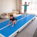 Air Track Powertrain 6m x 1m Inflatable Tumbling Gymnastics Mat - Blue White Image 12 thumbnail