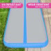 Air Track Powertrain 6m x 2m Gymnastics Mat Tumbling Exercise - Grey Blue Image 8 thumbnail
