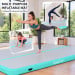 Air Track Powertrain 6m x 2m Gymnastics Mat Tumbling Exercise - Grey Green Image 7 thumbnail