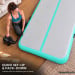 Air Track Powertrain 6m x 2m Gymnastics Mat Tumbling Exercise - Grey Green Image 8 thumbnail