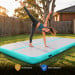 Air Track Powertrain 6m x 2m Gymnastics Mat Tumbling Exercise - Grey Green Image 9 thumbnail