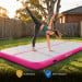 Air Track Powertrain 6m x 2m Gymnastics Mat Tumbling Exercise - Grey Pink Image 9 thumbnail
