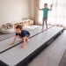 Air Track Powertrain 7m x 1m Inflatable Tumbling Mat Gymnastics - Grey Black Image 12 thumbnail