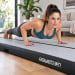 Air Track Powertrain 7m x 1m Inflatable Tumbling Mat Gymnastics - Grey Black Image 14 thumbnail