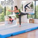 Air Track Powertrain 7m x 1m Inflatable Gymnastics Mat Tumbling - Grey Blue Image 7 thumbnail
