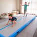 Air Track Powertrain 7m x 1m Inflatable Gymnastics Mat Tumbling - Grey Blue Image 12 thumbnail