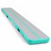 Air Track Powertrain 7m x 1m Inflatable Gymnastics Mat Tumbling - Grey Green Image 2 thumbnail