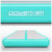 Air Track Powertrain 7m x 1m Inflatable Gymnastics Mat Tumbling - Grey Green Image 5 thumbnail