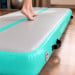 Air Track Powertrain 7m x 1m Inflatable Gymnastics Mat Tumbling - Grey Green Image 13 thumbnail