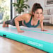 Air Track Powertrain 7m x 1m Inflatable Gymnastics Mat Tumbling - Grey Green Image 14 thumbnail