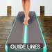 Powertrain 7m x 1m Air Track Inflatable Gymnastics Mat Tumbling - Grey Green Image 4 thumbnail