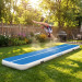Air Track Powertrain 8m x 1m Inflatable Tumbling Gymnastics Mat - Blue White Image 2 thumbnail