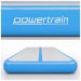Air Track Powertrain 8m x 1m Inflatable Gymnastics Mat Tumbling - Grey Blue Image 5 thumbnail
