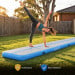 Air Track Powertrain 8m x 1m Inflatable Gymnastics Mat Tumbling - Grey Blue Image 9 thumbnail