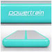 Air Track Powertrain 8m x 1m  Inflatable Gymnastics Mat Tumbling - Grey Green Image 5 thumbnail