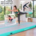 Air Track Powertrain 8m x 1m  Inflatable Gymnastics Mat Tumbling - Grey Green Image 7 thumbnail