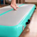 Air Track Powertrain 8m x 1m  Inflatable Gymnastics Mat Tumbling - Grey Green Image 13 thumbnail
