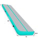 Air Track Powertrain 8m x 1m  Inflatable Gymnastics Mat Tumbling - Grey Green Image 2 thumbnail