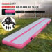 Air Track Powertrain 8m x 1m Inflatable Gymnastics Mat Tumbling - Grey Pink thumbnail