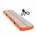 Powertrain 3m x 1m Inflatable Air Track 20cm Thick Gymnastics Exercise Tumbling Mat in Grey Orange with Electric Pump Image 2 thumbnail