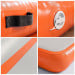Powertrain 3m x 1m Inflatable Air Track 20cm Thick Gymnastics Exercise Tumbling Mat in Grey Orange with Electric Pump Image 4 thumbnail