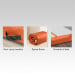3m x 1m x 20cm Air Track Inflatable Tumbling Mat Gymnastics - Orange Image 4 thumbnail