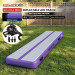 Powertrain 3m x 1m Inflatable Air Track 20cm Thick Gymnastics Exercise Tumbling Mat in Grey Purple with Electric Pump thumbnail