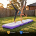 Powertrain 3m x 1m Inflatable Air Track 20cm Thick Gymnastics Exercise Tumbling Mat in Grey Purple with Electric Pump Image 9 thumbnail