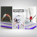 3m x 1m x 20cm Air Track Inflatable Tumbling Mat Gymnastics - Purple Grey Image 7 thumbnail