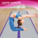 Powertrain 3m x 1m x 20cm Air Track Inflatable Tumbling Mat Gymnastics Exercise Purple Grey Image 11 thumbnail