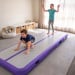 4m x 1m x 20cm Air Track Inflatable Tumbling Mat Gymnastics - Purple Grey Image 12 thumbnail