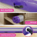 4m x 1m x 20cm Air Track Inflatable Tumbling Mat Gymnastics - Purple Grey Image 8 thumbnail