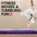 4m x 1m x 20cm Air Track Inflatable Tumbling Mat Gymnastics - Purple Grey Image 8 thumbnail