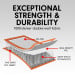 5m x 1m x 20cm Air Track Inflatable Tumbling Mat Gymnastics - Orange Image 2 thumbnail