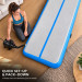 Powertrain 3m x 1m Inflatable Air Track 20cm Thick Gymnastics Exercise Tumbling Mat in Blue with Electric Pump Image 8 thumbnail