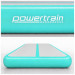Powertrain 3m x 1m Inflatable Air Track 20cm Thick Gymnastics Exercise Tumbling Mat in Green with Electric Pump Image 5 thumbnail