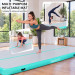 Powertrain 3m x 1m Inflatable Air Track 20cm Thick Gymnastics Exercise Tumbling Mat in Green with Electric Pump Image 7 thumbnail