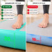 Powertrain 3m x 1m Inflatable Air Track 20cm Thick Gymnastics Exercise Tumbling Mat in Green with Electric Pump Image 10 thumbnail