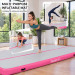 Powertrain 3m x 1m Inflatable Air Track 20cm Thick Gymnastics Exercise Tumbling Mat in Pink with Electric Pump Image 7 thumbnail