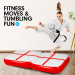 1m Air Track Block Tumbling Mat Gymnastics Exercise - Red Image 9 thumbnail