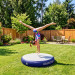 Powertrain 20cm Thick 1m Airtrack Spot Round Inflatable Gymnastics Tumbling Mat Air Track with Pump - Dark Blue Image 2 thumbnail