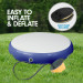Powertrain 20cm Thick 1m Airtrack Spot Round Inflatable Gymnastics Tumbling Mat Air Track with Pump - Dark Blue Image 7 thumbnail