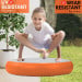 Powertrain 20cm Thick 1m Airtrack Spot Round Inflatable Gymnastics Tumbling Mat Air Track with Pump - Orange Image 5 thumbnail