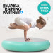 1m Air Spot Round Inflatable Gymnastics Tumbling Mat with Pump - Green Image 7 thumbnail