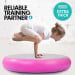 Powertrain 1m Airtrack Spot Round Inflatable Gymnastics Tumbling Mat with Pump - Pink Image 9 thumbnail