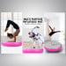 Powertrain 1m Airtrack Spot Round Inflatable Gymnastics Tumbling Mat with Pump - Pink Image 7 thumbnail