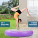 Powertrain 1m Airtrack Spot Round Inflatable Gymnastics Tumbling Mat with Pump - Purple Image 5 thumbnail