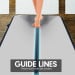 Air Track Powertrain 3m x 1m Inflatable Tumbling Mat Gymnastics - Grey Black Image 4 thumbnail