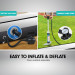 Air Track Powertrain 3m x 1m Inflatable Tumbling Mat Gymnastics - Grey Black Image 6 thumbnail