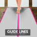 Air Track Powertrain 4m x 2m Gymnastics Mat Tumbling Exercise - Grey Pink Image 3 thumbnail